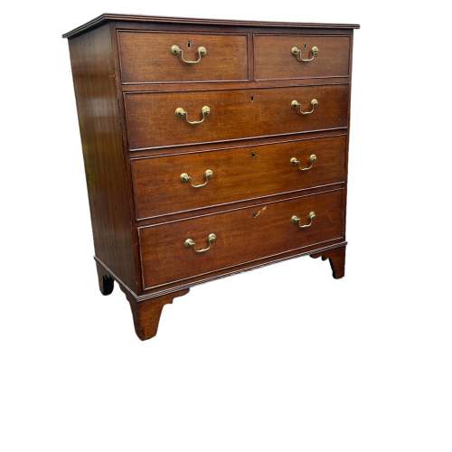 A Quality George 111 Oak Chest Of Drawers image-2