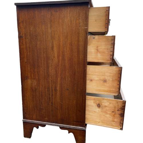 A Quality George 111 Oak Chest Of Drawers image-3