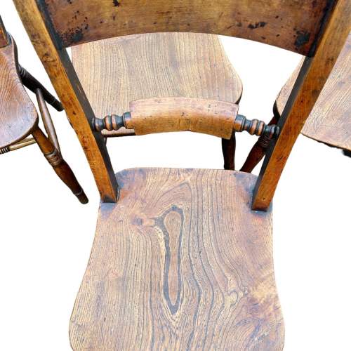 Four 19th Century Oxford Bar Back Chairs image-4