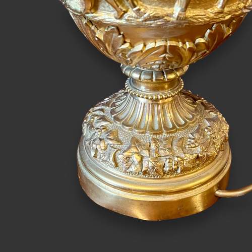 Continental Gilt Bronze Cherub Ewer Lamp image-6