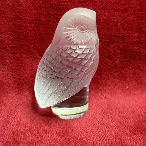Lalique Chouette Owl Paperweight in Pristine Condition image-2