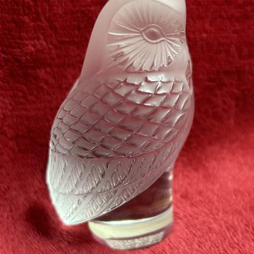 Lalique Chouette Owl Paperweight in Pristine Condition image-4