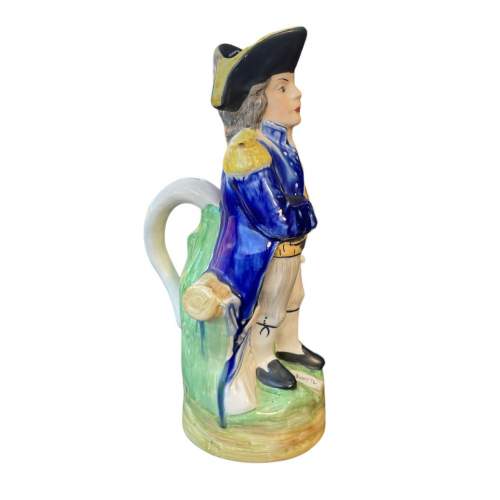 19th Century Staffordshire Jug  As Admiral Nelson image-6