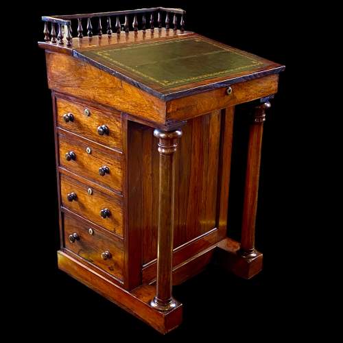 Victorian Rosewood Davenport Desk image-1