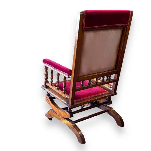 Late 19th Century American Walnut Rocking Chair image-4