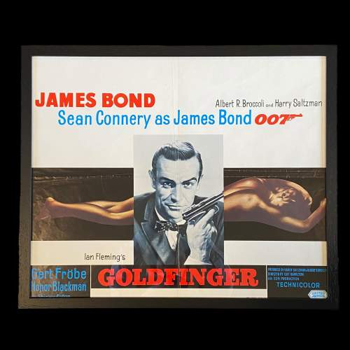 Original James Bond 007 Goldfinger Movie Poster image-1
