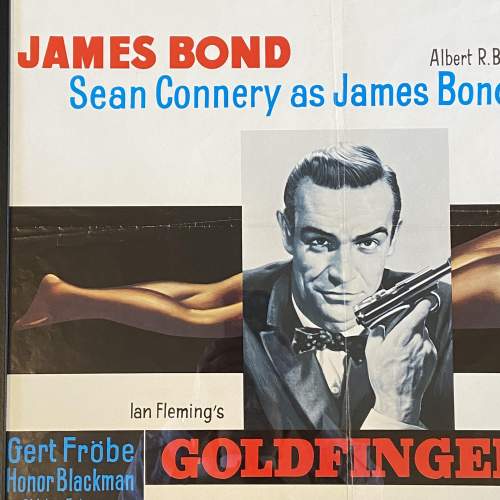 Original James Bond 007 Goldfinger Movie Poster image-2