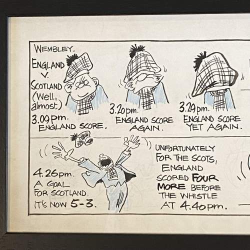 Roy Ullyett Ink and Crayon Cartoon Strip image-2