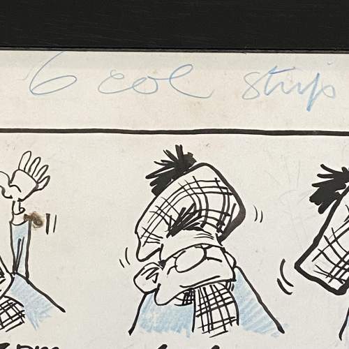 Roy Ullyett Ink and Crayon Cartoon Strip image-5