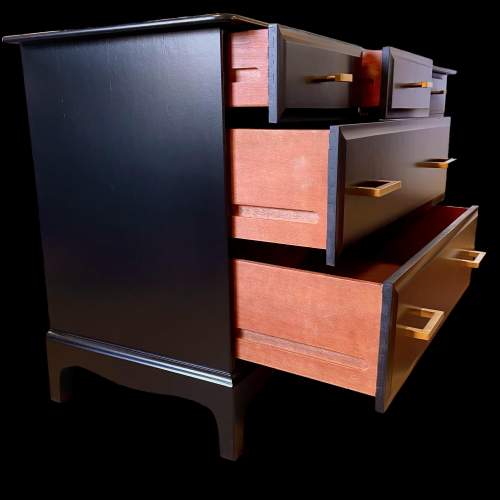 Stag Black Finished Eight Drawer Long Chest image-3