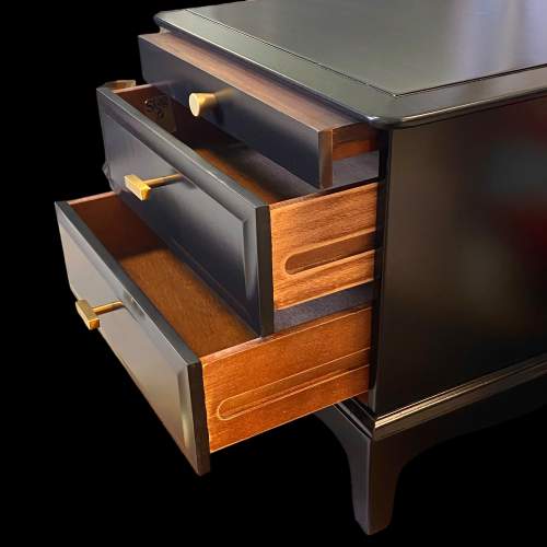 Stag Black Finished Two Drawer Cabinet with Shelf image-2