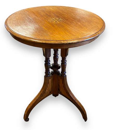 Victorian Inlaid Rosewood Occasional Table image-1