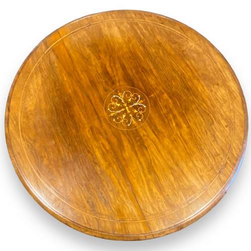 Victorian Inlaid Rosewood Occasional Table image-2