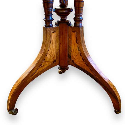 Victorian Inlaid Rosewood Occasional Table image-3