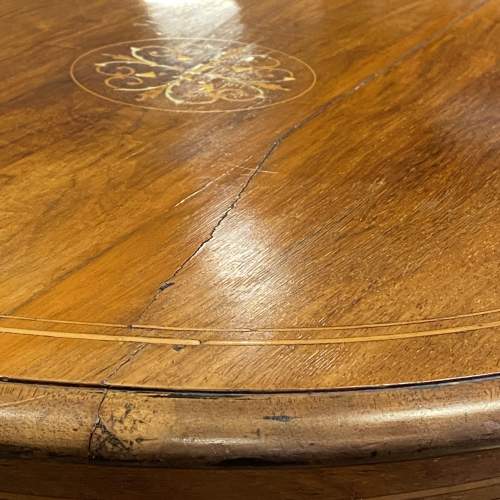 Victorian Inlaid Rosewood Occasional Table image-5