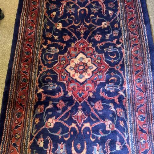 Hand Knotted Persian Runner Sarouk Single Medallion All Over Design image-2