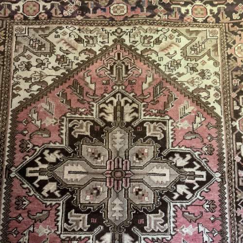 Superb Hand Knotted Persian Rug Heriz Super Muted Colours image-1