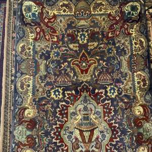 Unusual Hand Knotted Persian Rug Kashan Wonderful All Over Design