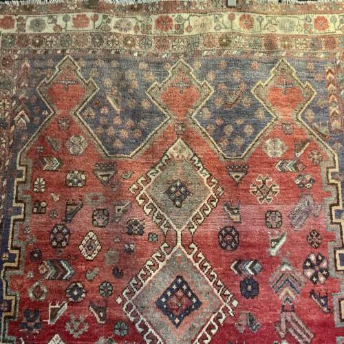 Stunning Hand Knotted Persian Rug Afshar Superb Muted Colours image-1