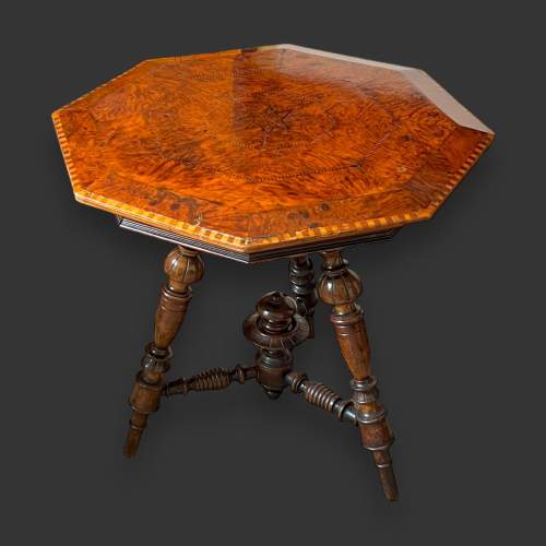 Olive Wood Burr Top Table image-1