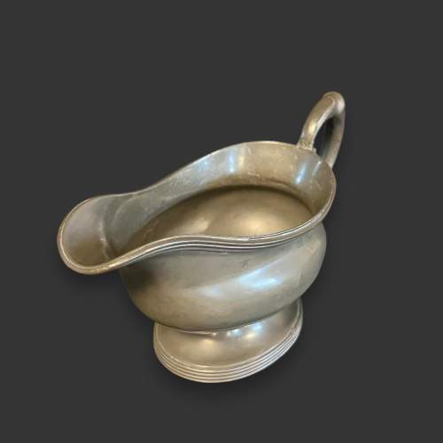 Late 19th Century Pewter Sauce Boat image-2