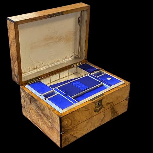Victorian Walnut Sewing and Correspondence Box image-3