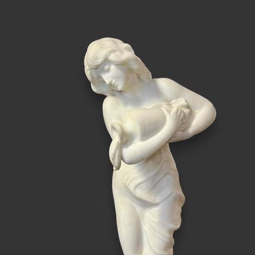 Italian Carrara Marble Nymph Figure image-2