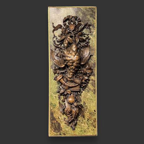 Rare Pair of Carved Black Forest Wall Plaques image-2