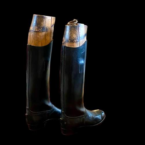 Pair of Edwardian Black Leather Riding Boots image-2