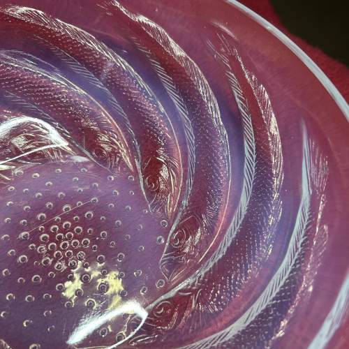 Rene Lalique Poissons Opalescent Glass Bowl dating circa 1931 image-2