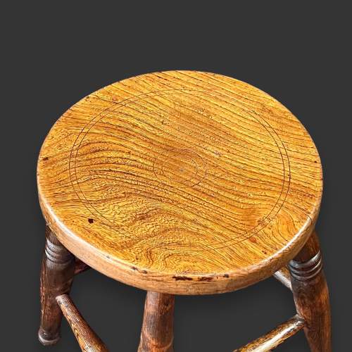 Early 20th Century Elm and Beech Stool image-3