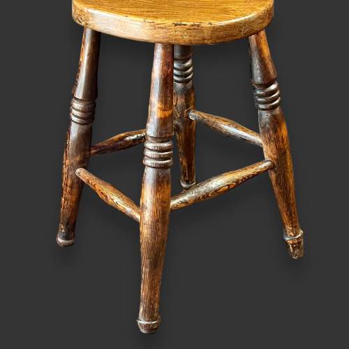 Early 20th Century Elm and Beech Stool image-4