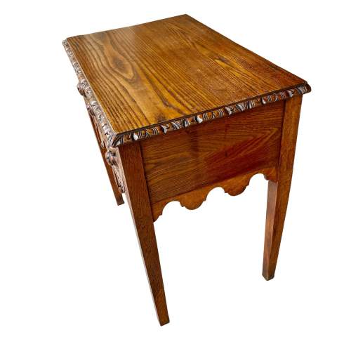 Carved Oak Side Table image-6