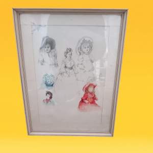Original Drawings for Dolls Exhibition