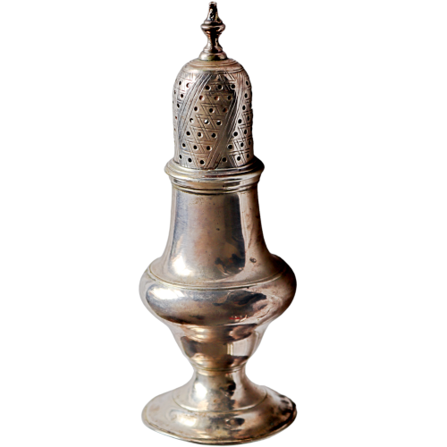 George III Silver Pepper Pot and Cove image-1