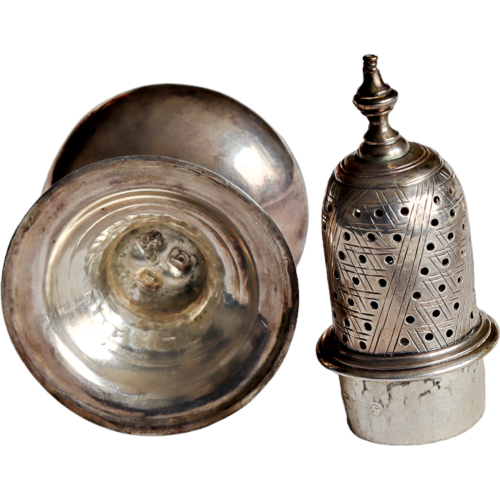 George III Silver Pepper Pot and Cove image-4