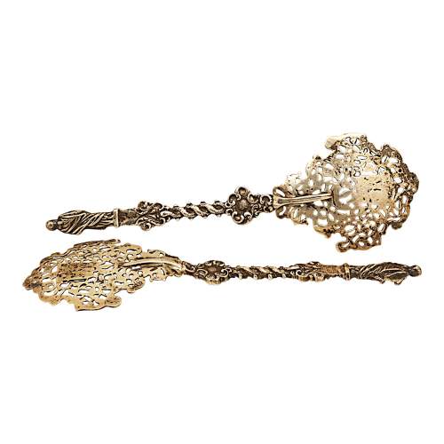 19th Century Pair of Silver Spoons image-2