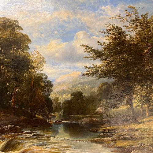 George Augustus Williams Oil on Canvas Landscape image-2