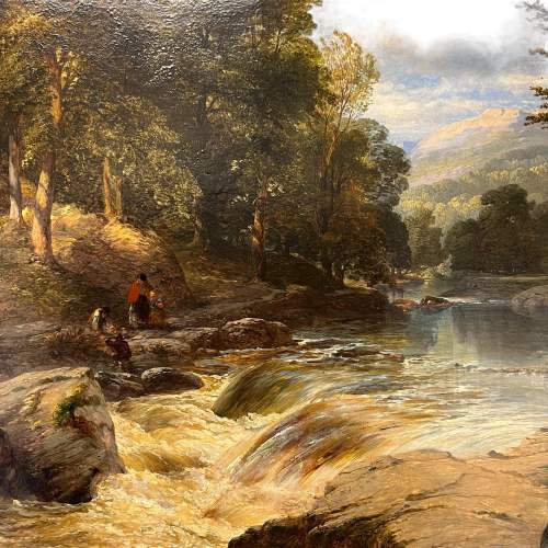 George Augustus Williams Oil on Canvas Landscape image-3