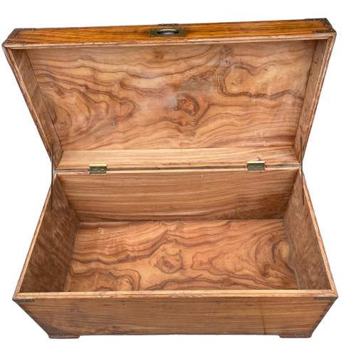 19th Century Military Camphor Wood Chest image-3