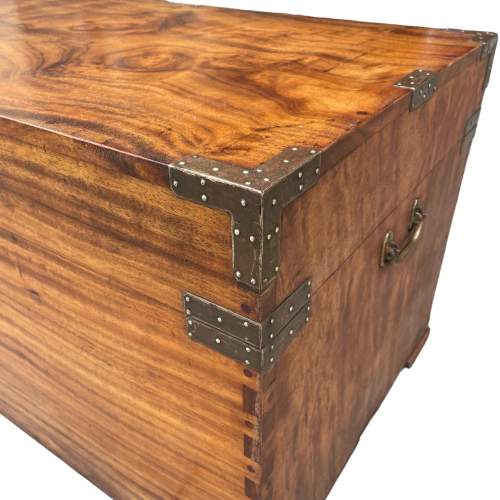19th Century Military Camphor Wood Chest image-4