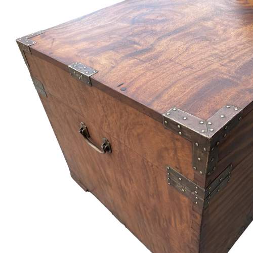 19th Century Military Camphor Wood Chest image-6
