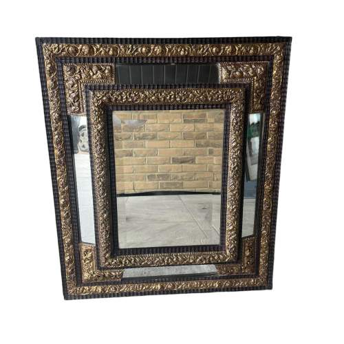 19th Century Ebonised Wall Mirror image-1