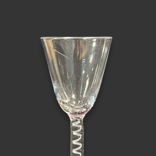 Small Cordial Glass with Opaque Twist Stem image-2