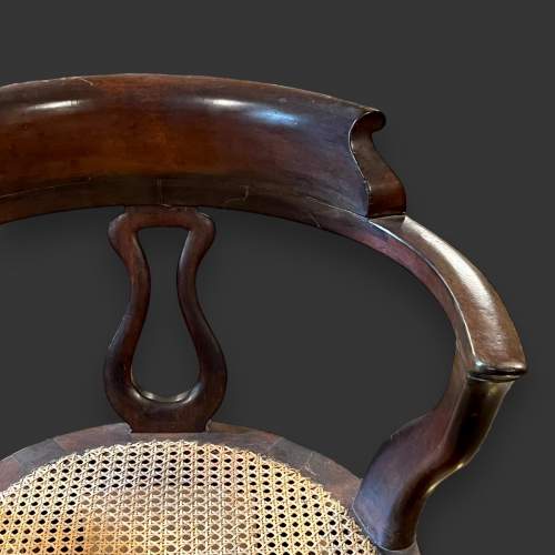 William IV Mahogany Bergere Desk Chair image-3