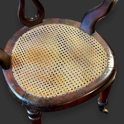 William IV Mahogany Bergere Desk Chair image-4