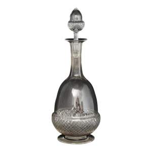 Edwardian Glass Acorn Decanter and Stopper