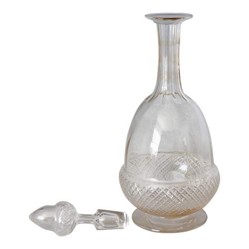 Edwardian Glass Acorn Decanter and Stopper image-3