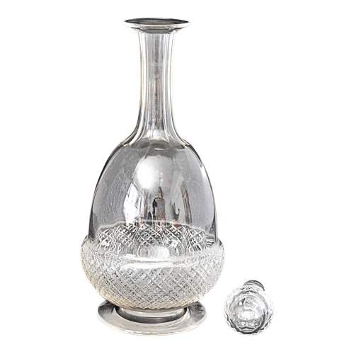 Edwardian Glass Acorn Decanter and Stopper image-4