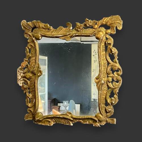 18th Century Carved Italian Mirror image-1